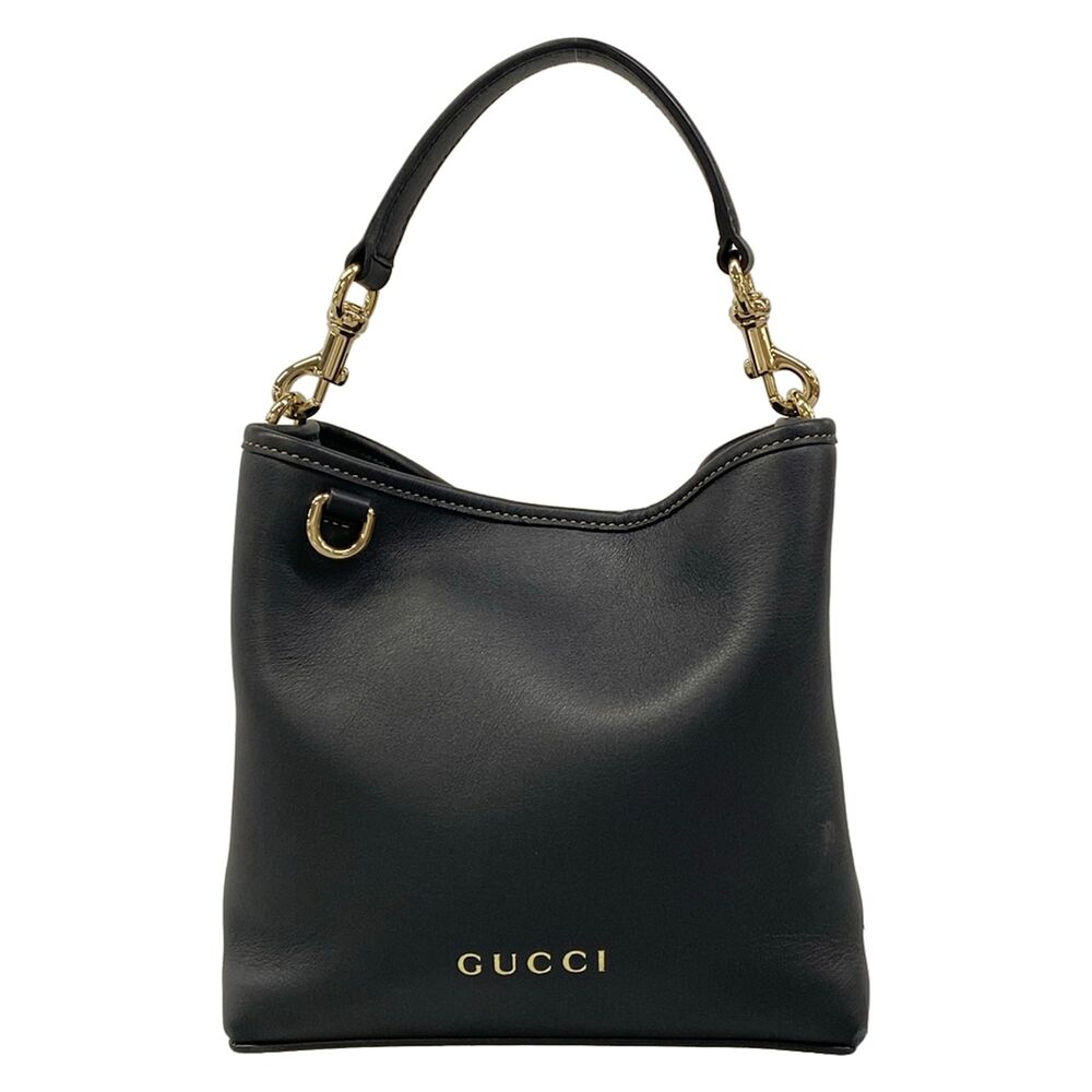 Gucci GG Emblem Small Bucket Bag Handbag 815118